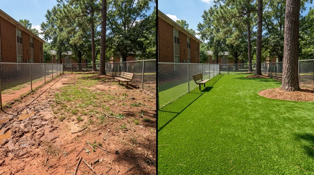 Result artificial grass installation in Atlanta - Atlanta Turf Installation