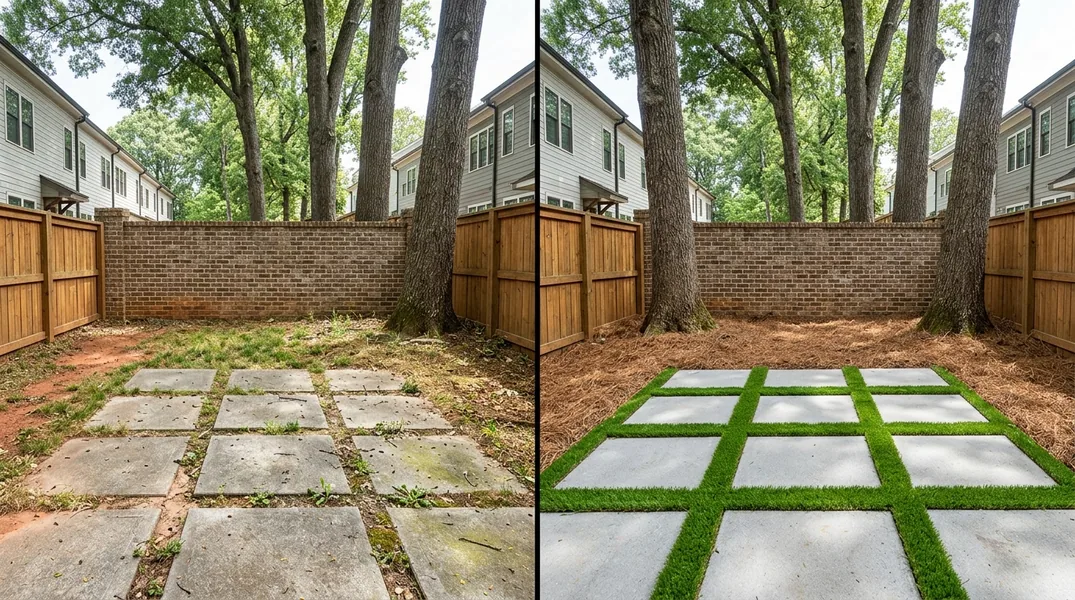Result artificial grass installation in Atlanta - Atlanta Turf Installation