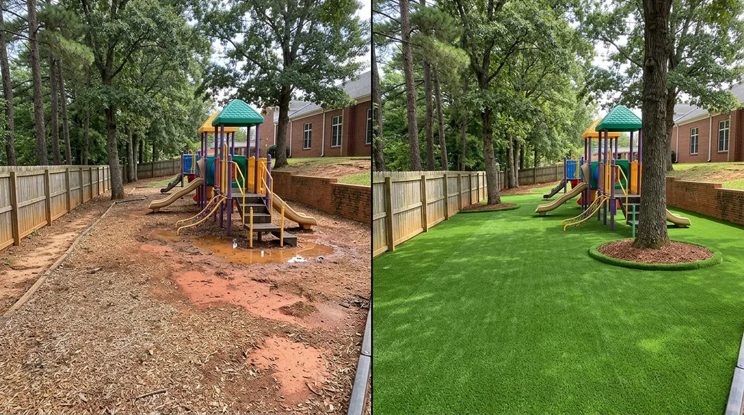 Result artificial grass installation in Atlanta - Atlanta Turf Installation