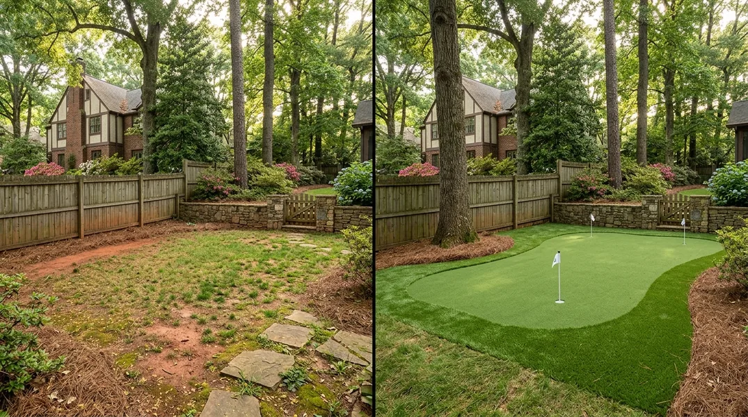 Result artificial grass installation in Atlanta - Atlanta Turf Installation