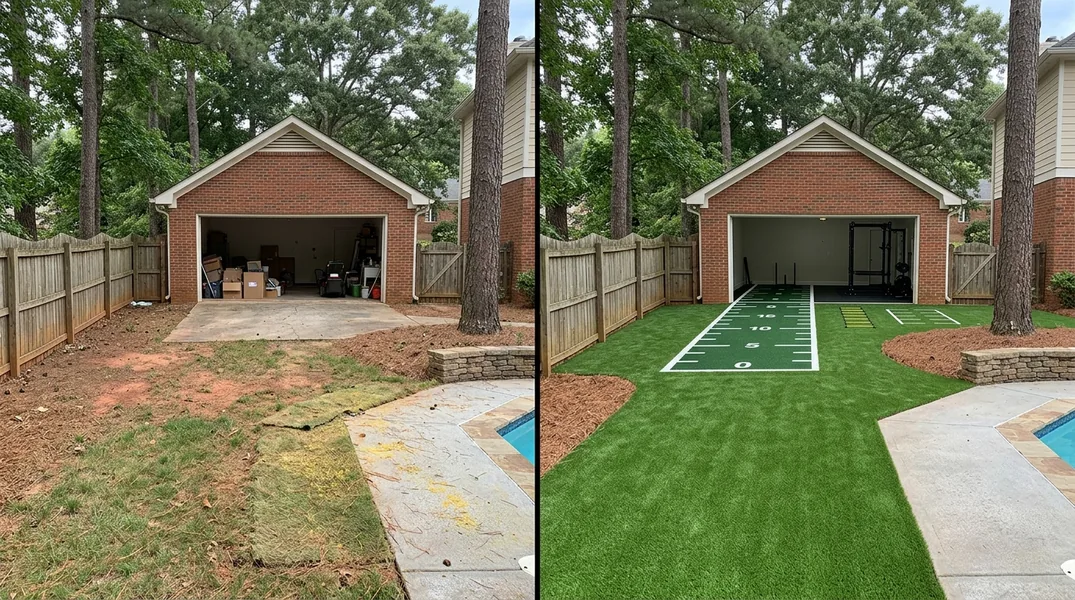 Result artificial grass installation in Atlanta - Atlanta Turf Installation